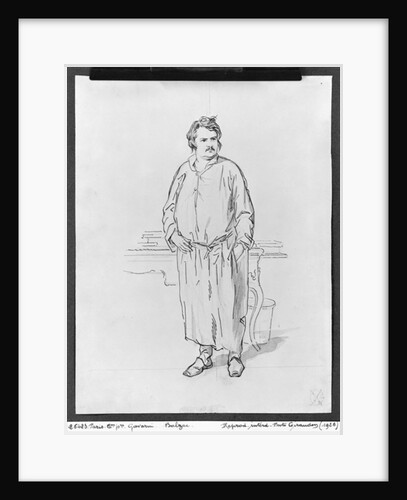 Honore de Balzac by Paul Gavarni