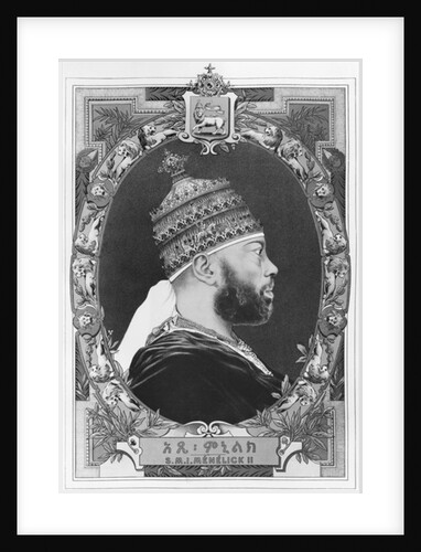 Negus of Ethiopia, Menelik II by French School