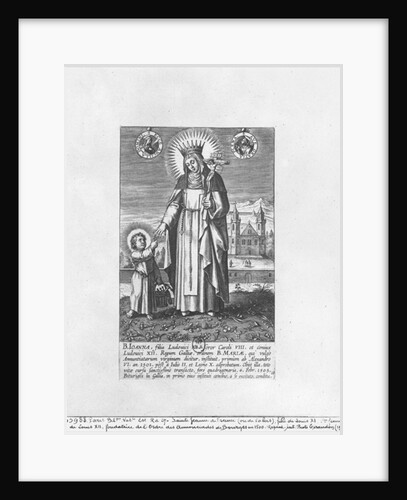 Saint Joan of France and Valois by Adriaen Collaert