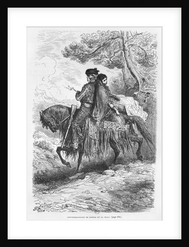 Spanish Contrabandista of Ronda and his Maja, engraved by Felix Jean Gauchard by Gustave (after) Dore