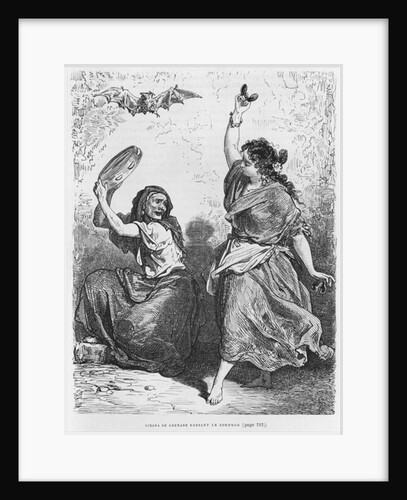 Gitana from Granada dancing the zorongo by Gustave Dore