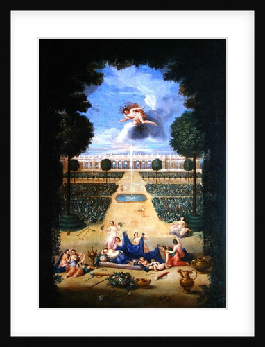 The Groves of Versailles. View of the parterres of Trianon with Flora and Zephyr by Jean the Younger Cotelle