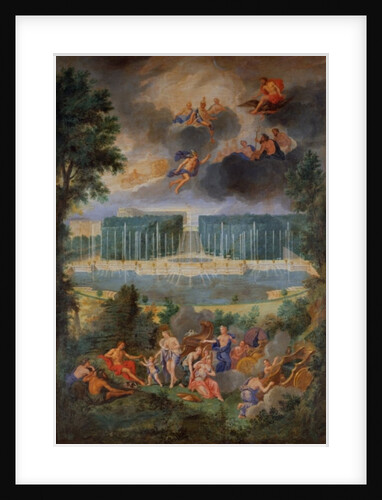 The Groves of Versailles. View of the pool of Neptune and walkway with the Judgement of Paris, 1688-93 by Jean the Younger Cotelle