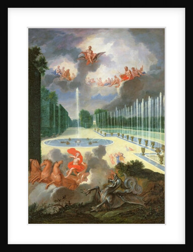The Groves of Versailles. View of the Dragon Pool and the Pool of Neptune, with Apollo slaying Python by Jean the Younger Cotelle