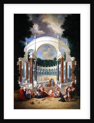 The Groves of Versailles. View of the Colonnade with Apollo and the Nymphs by Jean the Younger Cotelle