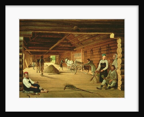 The Threshing Floor, 1821 by Aleksei Gavrilovich Venetsianov