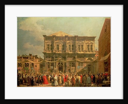 Venice: The Feast Day of Saint Roch, c.1735 by Canaletto