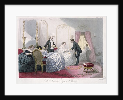 Le Salon de loge a l'Opera by Francois Claudius Compte-Calix (after)