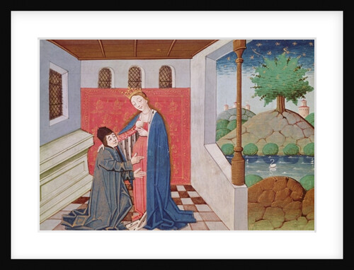 Ms 3045 fol.40v Dialogue between Boethius and Philosophy by French School