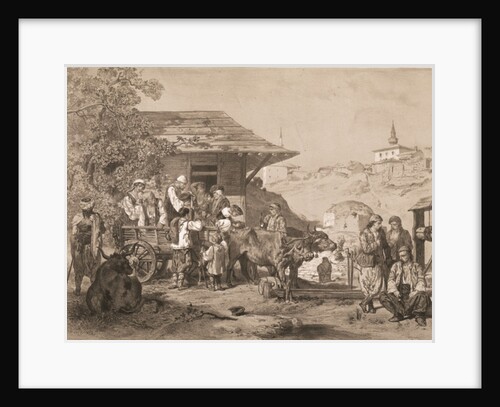 Bulgarians near Varna, printed by Lemercier, Paris by Jules Joseph Augustin Laurens