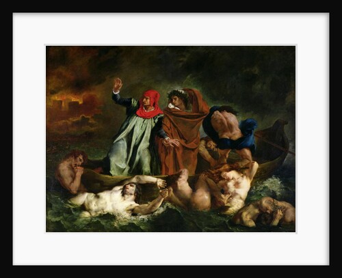 Dante and Virgil in the Underworld, 1822 by Ferdinand Victor Eugene Delacroix