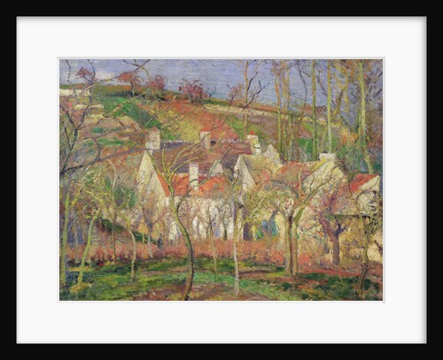 The Red Roofs, or Corner of a Village, Winter, 1877 by Camille Pissarro