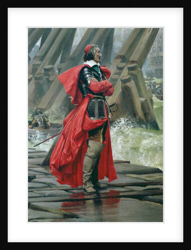 Cardinal Richelieu on the sea wall at La Rochelle, 1881 by Henri-Paul Motte