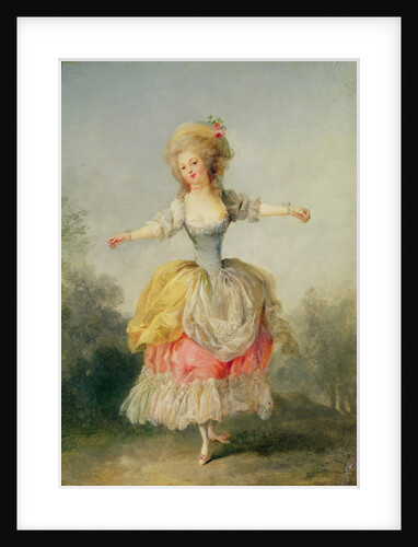 Dancer in Louis XVI costume by Jean-Frederic Schall