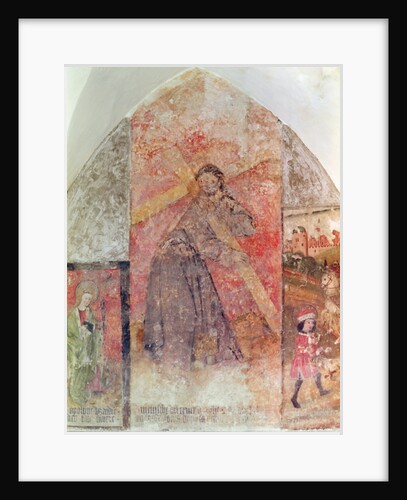 Christ carrying the cross, mural in the crypt, c.1480-1540 by School Flemish