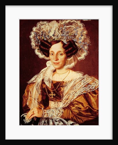 Portrait of Barbara Smetanova, mother of Federic Smetana by Antonin Machek