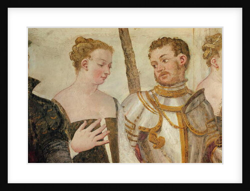 Invitation to the Dance, detail of two heads, 1570 by Giovanni Antonio Fasolo