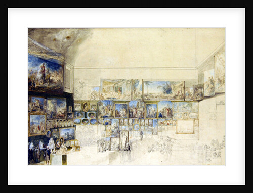 The Salon of 1765 by Gabriel de Saint-Aubin