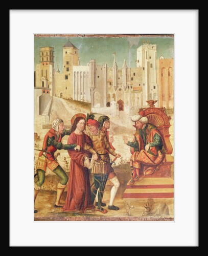 Christ before Herod, left panel from the Retable of the Passion, 1517-20 by Antonio Ronzen
