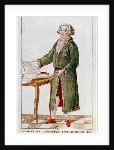 Honore Gabriel Riqueti Mirabeau by French School