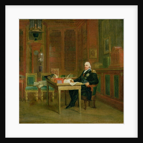 Louis XVIII in his Study at the Tuileries by Francois Pascal Simon Baron Gerard