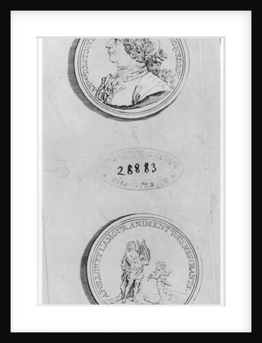 Andre Cardinal Destouches, engraved from a medal of 1732, c.1750 by Louis Crepy