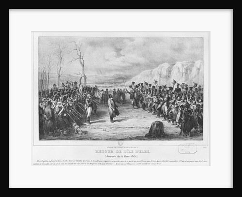 Napoleon I returning from Elba on 6th March 1815, 1833 by Joseph-Louis Hippolyte Bellange (after)