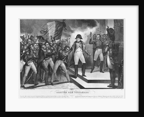 Napoleon I arriving at the Tuileries on 20th March 1815, Paris by French School