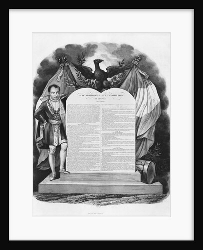 Additional act of 22nd April 1815 to the Constitutions of the Empire by French School
