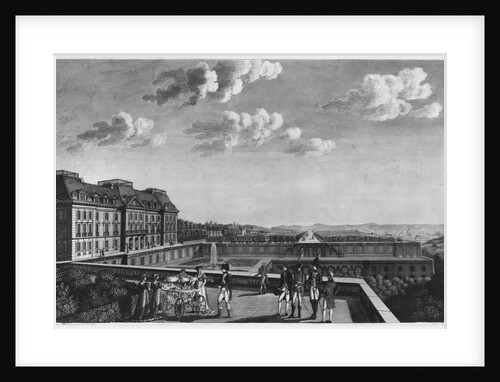 First steps of King of Rome on the terrace of Saint-Cloud by French School