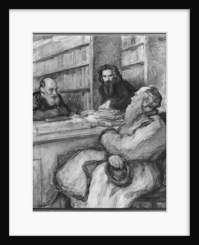 Leo Tolstoy with Nicolas Fedorov and Vladimir Solovyov, Russian philisophers by Leonid Osipovic Pasternak