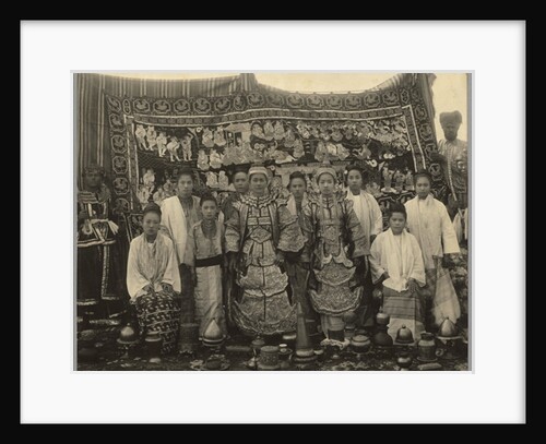 Theatre company, Burma, c.1910 by English Photographer