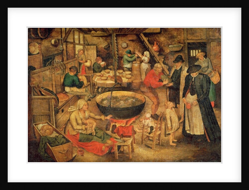 Interior of a Farmhouse by Pieter the Elder Bruegel