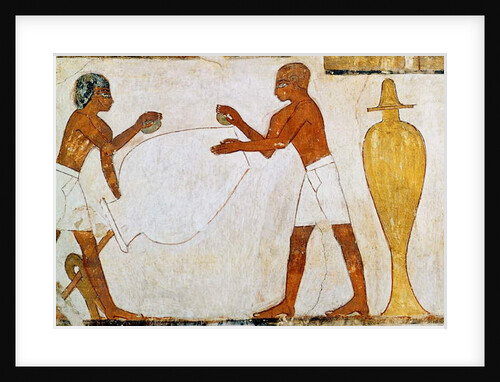 Engraving and polishing vases in gold and silver by Egyptian 18th Dynasty