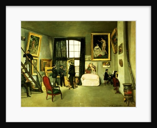 Bazille's Studio, 1870 by Jean Frederic Bazille