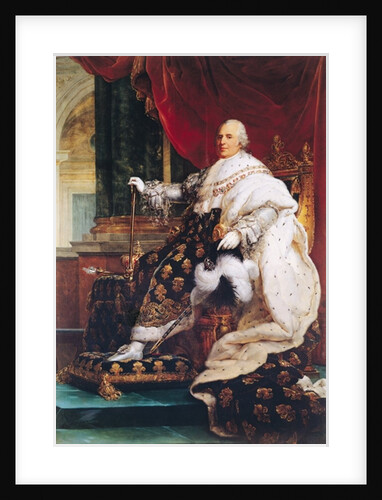 Portrait of King Louis XVIII of France by Francois Pascal Simon Baron Gerard