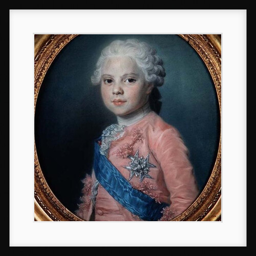 Portrait of Louis of France Count of Provence and future King Louis XVIII by Maurice Quentin de la Tour