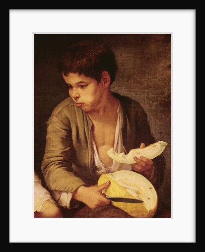 Detail of Two Children Eating a Melon and Grapes, 1645-46 by Bartolome Esteban Murillo