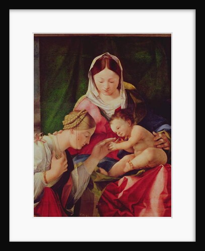 Detail of The Mystic Marriage of Saint Catherine by Lorenzo Lotto