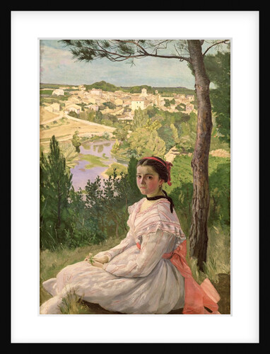 View of the village, Castelnau, 1868 by Jean Frederic Bazille