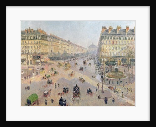 The Avenue de l'Opera, Sunlight, Winter Morning, 1898 by Camille Pissarro