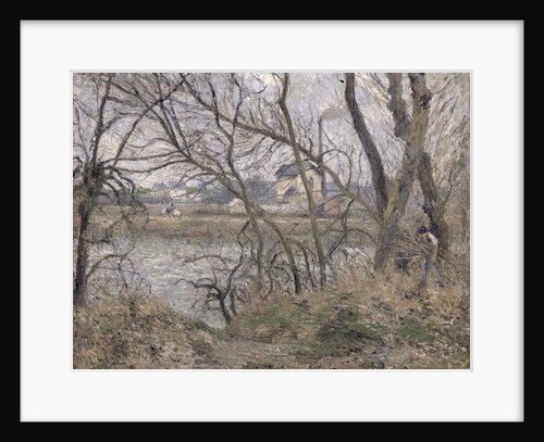 The Banks of the Oise, near Pontoise, Cloudy Weather, 1878 by Camille Pissarro