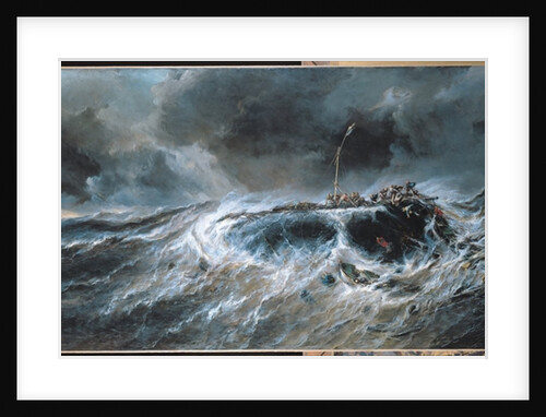 Shipwreck of the Three-Master 'The Emily' in 1823, 1865 by Louis Eugene Gabriel Isabey