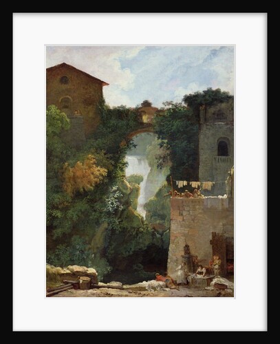 The Falls of Tivoli, 18th century by Jean-Honore Fragonard