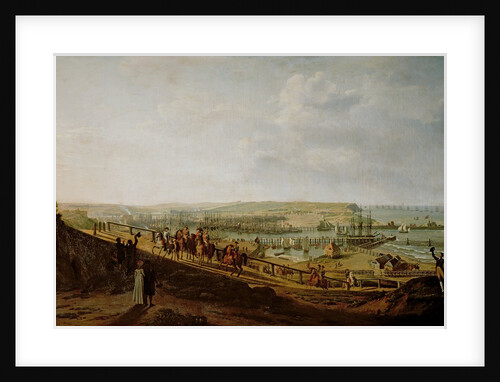 Napoleon I Visiting the Camp at Boulogne in July 1804, 1806 by Jean-Francois Hue