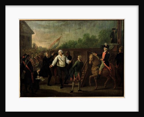 Louis XVI at the Foot of the Scaffold, 21st January 1793 by Charles Benazech