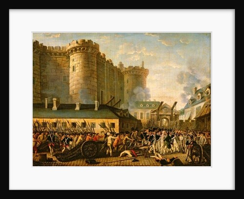 Storming of the Bastille and arrest of the Governor M. de Launay, July 14, 1789 by French School