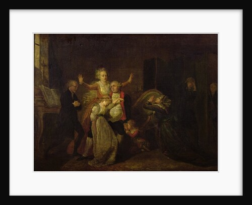 Louis XVI Bidding Farewell to his Family at the Temple, 20th January 1793 by Charles Benazech