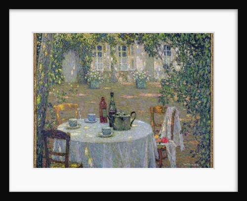The Table in the Sun in the Garden, Gerberoy, c.1911 by Henri Eugene Augustin Le Sidaner