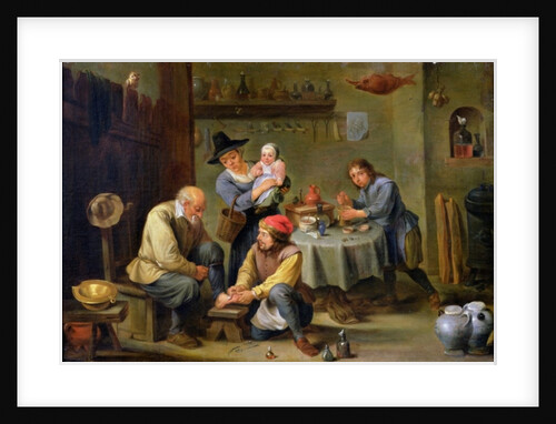 Surgeon Tending the Foot of an Old Man by David the Younger Teniers